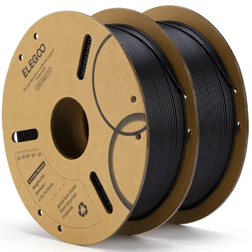 Vista 13 de ELEGOO Filamento PLA 1.75mm Rojo 1KG, Filamento para Impresora 3D con Precisión Dimensional +/- 0.02mm, Carrete de Cartón de 1kg (2.2lbs) Filamento