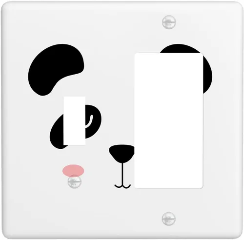 Vista 61 de Lindo Koala - Placa de interruptor de luz de 1 banda, placa de pared basculante individual, placa decorativa eléctrica GFCI para decoración