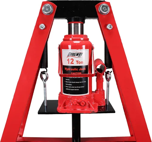 Vista 5 de Prensa hidráulica de 12 toneladas con marco A con placas de prensa