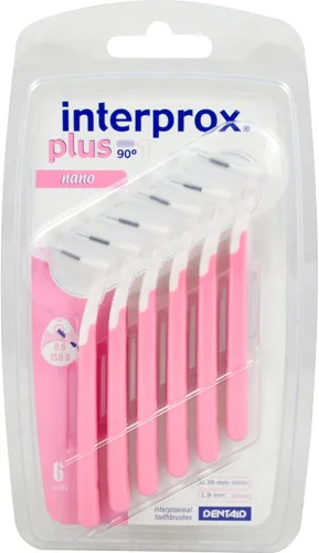 Vista 4 de Interprox Cepillo interproximal Micro Plus verde de 0.022 in - Paquete de 6