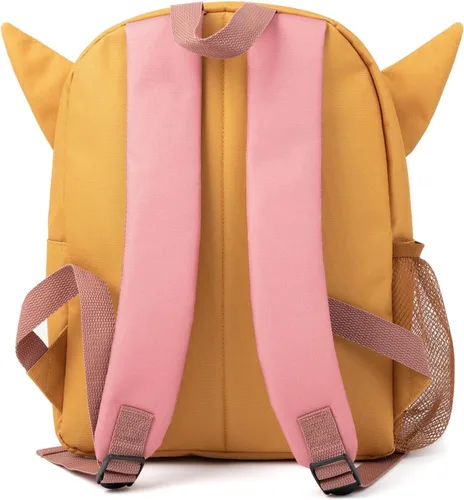 Vista 3 de Pokémon Eevee - Juego de mochila de 4 piezas para niños, color marrón, rosa, bolsa de almuerzo, estuche para lápices, botella de agua, accesorios