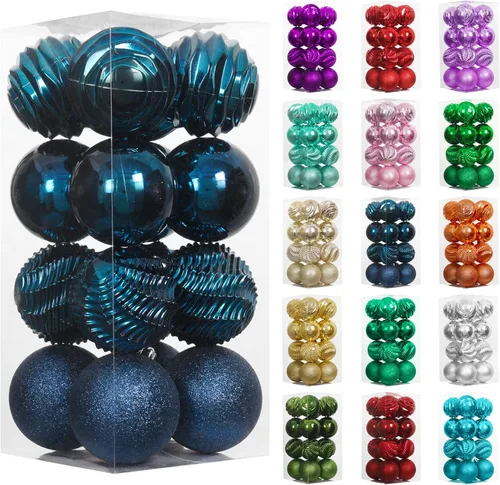 Vista 14 de XmasExp - Bolas de Navidad para colgar (34 unidades, irrompibles)