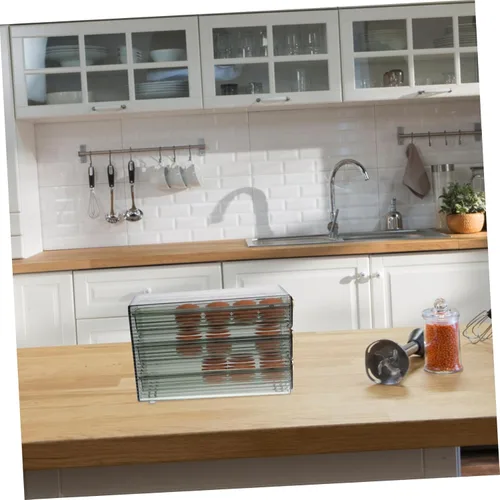 Vista 5 de POPETPOP Convenient Food Grade Egg Organizer for Refrigerator Rolling Egg Dispenser Durable Egg Storage Container Capacity Kitchen Supply Easy to