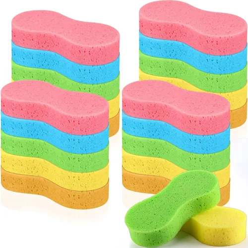 Dandat Esponja grande de lavado de coche, esponja multiusos para lavar platos, no raya, esponja de limpieza para el hogar, almohadilla de espuma