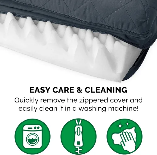 Vista 33 de Furhaven - Cama ortopédica para perros, estilo sofá, acolchada, con funda extraíble y lavable, color gris hierro, tamaño jumbo plus (XXL)