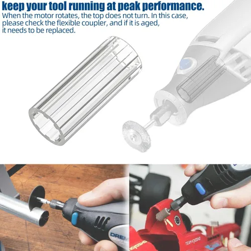 Vista 6 de Piezas de repuesto Dremel, 395 acoplamiento de herramientas rotativas compatibles con piezas de herramientas Dremel 2615294309-4