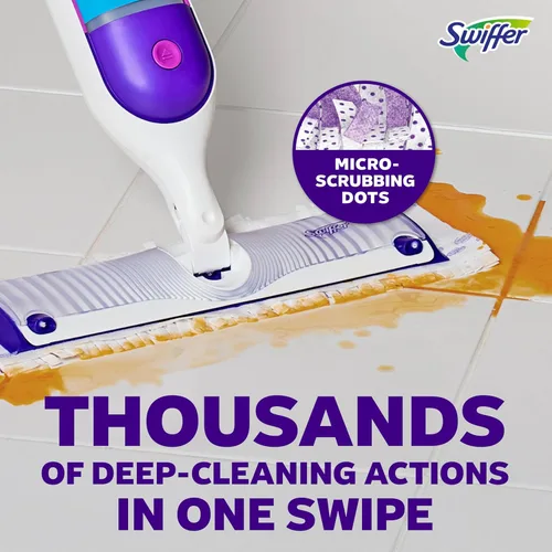 Vista 6 de Swiffer PowerMop - Recambios de almohadilla de trapeador multisuperficie para limpieza de pisos, 11