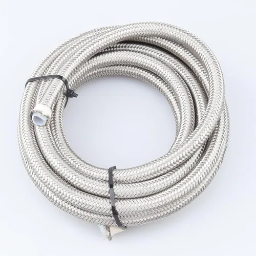 Vista 8 de AC PERFORMANCE -3 AN Manguera de teflón PTFE de acero inoxidable trenzada cubierta de PVC negro para freno, dirección asistida, nitro, combustible e