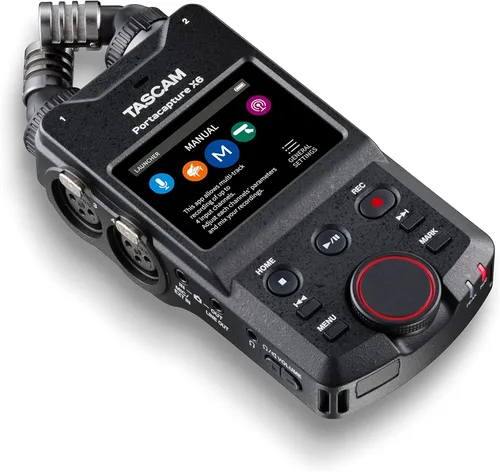 Grabadora de audio portátil TASCAM Portacapture X6 de 32 bits Float, grabadora de campo para video, música, podcast, voz, podcasting