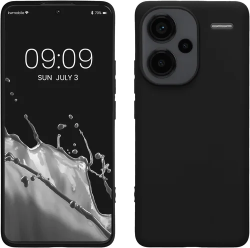 Vista 86 de kwmobile Funda compatible con Xiaomi Redmi Note 9S / 9 Pro / 9 Pro Max - Funda protectora de silicona TPU suave y delgada - Negro mate
