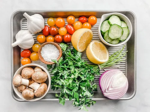 Vista 6 de USA Pan Molde antiadherente para pan + bandeja de un cuarto de hoja Utensilios para hornear de acero aluminizado