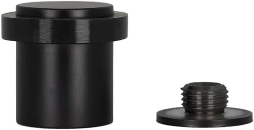 Vista 17 de Topes de puerta EVI Tope de puerta de acero inoxidable negro – Cierre de tornillo – Protector de goma – Tope de puerta de 0.94 x 0.83 pulgadas