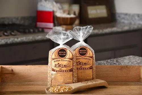 Vista 4 de Amish Country Popcorn Bolsas de palomitas de maíz amarillas de 2 a 2 libras, anticuadas, sin OMG y sin gluten (4 libras en total)