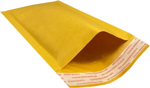 StarBoxes - Sobres de papel kraft de burbujas de 5 x 10 pulgadas, #00, paquete de 250 para envío de piezas de electrodomésticos, amarillo