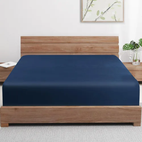 Vista 22 de Paquete de 2 sábanas bajeras de enfriamiento de viscosa de bambú tamaño individual solo 400 Thread Count, 16" Deep Pocket Cooling Bottom Sheets