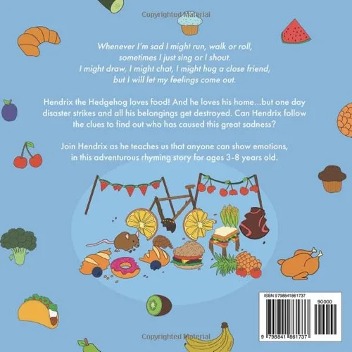 Vista 2 de Hendrix the Hedgehog A book encouraging children aged 3-8 to show their emotions