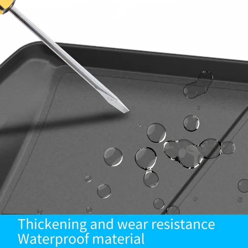 Vista 4 de Revestimiento de carga para Sienna 2019 – Negro TPO para todo tipo de clima, bandeja de carga trasera, impermeable, protector de alfombrilla