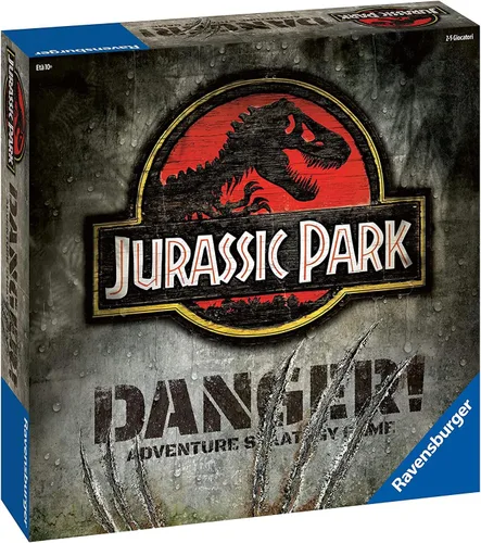 Vista 2 de Ravensburger Jurassic Park Danger - Juego de mesa para 2-5 jugadores, más de 10 años