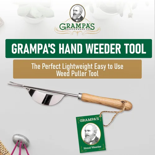 Vista 2 de Herramienta de desbrozadora manual de Grampa's – La herramienta extractora de malezas perfecta y ligera y fácil de usar para el jardín. Diseño