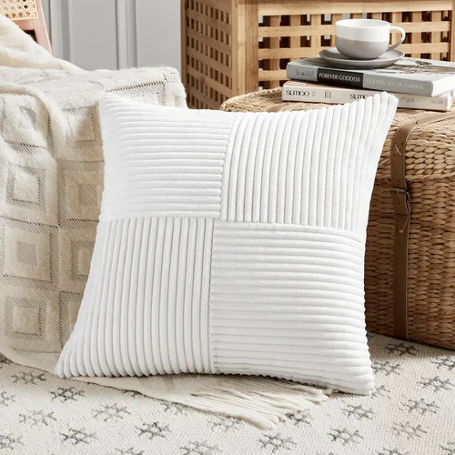 Vista 95 de Fancy Homi Fundas de almohada decorativas lumbares de color amarillo mostaza de 12 x 20 pulgadas para sala de estar, sofá cama, estilo rústico