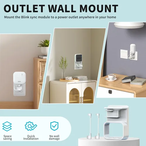 Vista 6 de Blink Outdoor - Soporte para cámara de 4ª generación, 1 paquete de funda protectora resistente a la intemperie y montaje ajustable de 360 grados