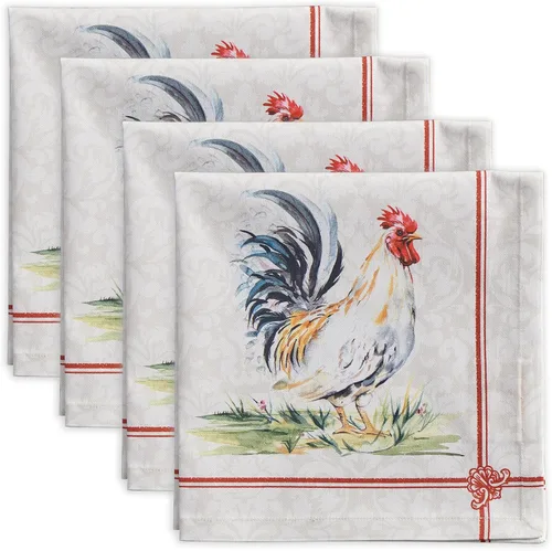 Vista 27 de Maison d' Hermine - Juego de 4 servilletas 100 % de tela de algodón lavable, decorar o regalar, hogar, cocina, comedor, fiestas de cóctel