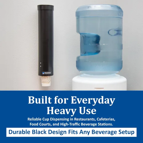 Vista 3 de San Jamar C3165BK Med Pull WTR - Taza, color negro