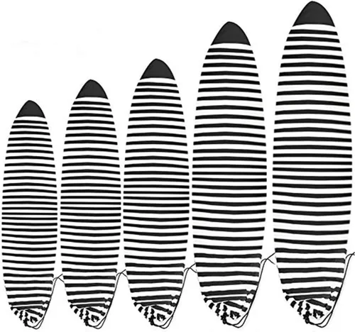 UCEDER Funda de calcetín para tabla de surf, bolsa elástica ligera para protección solar, funda plegable para calcetines de tabla de surf, perfecta