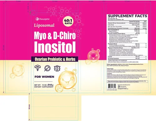 Vista 7 de Myo-inositol liposomal y D-Chiro Inositol en polvo, 19.05 oz