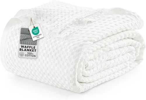 Vista 14 de Utopia Bedding Manta de Waffle Negra de Algodón 100% 300 GSM [King - 90x108 Pulgadas] Manta de Cama Suave Ligera Transpirable para Todas