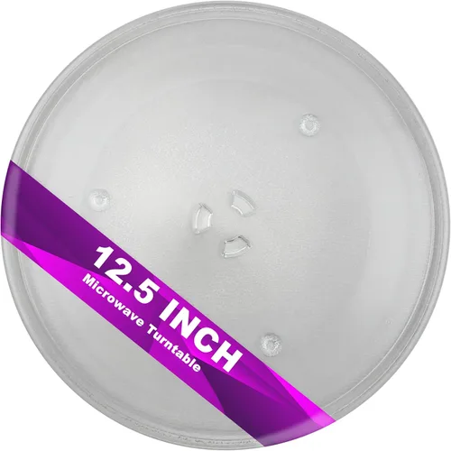 Vista 5 de Placa giratoria de vidrio pequeña de 9.6" para microondas - Compatible con Panasonic F06016D00XN & A06015G10XN, placa de reemplazo de 9-5/8