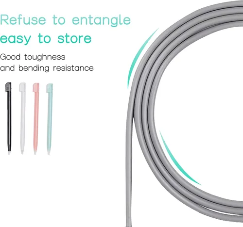 Vista 8 de DS Lite - Kit de cargador, adaptador de corriente alterna y lápiz capacitivo para Nintendo DS Lite, cargador de pared para viaje, cable de carga