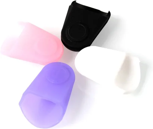 Vista 3 de Cobertura Protectora de Gel de Sílice para Boquilla de Clarinete/Saxofón Alto, Protector Duradero para Boquilla de Saxofón, Tapa Protectora de blanco