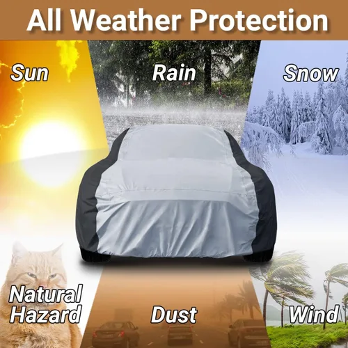Vista 6 de COVERLAND Compatible con Honda Civic Hatchback 2022-2023 - Funda impermeable personalizada para todo tipo de clima, para interiores y exteriores
