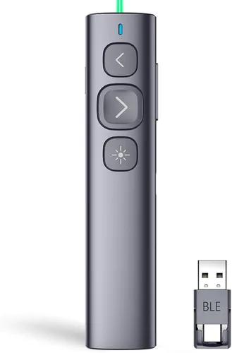 Vista 15 de Norwii Clicker de presentación Bluetooth N95 con receptor USB-A, clicker de PowerPoint para control remoto de presentación, puntero inalámbrico