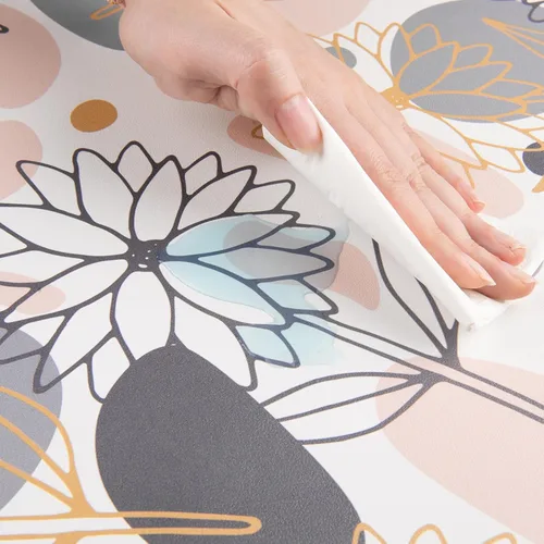 Vista 3 de QiyI - Alfombrilla grande para mouse, tapete extendido para escritorio, de piel sintética impermeable para juegos, protector de escritorio