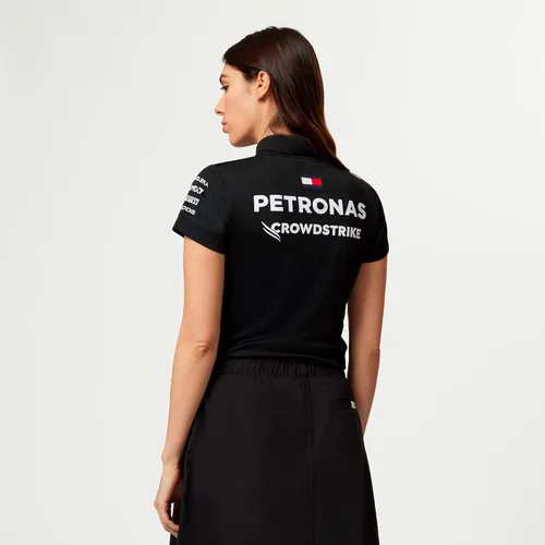 Vista 6 de Mercedes AMG Petronas Polo Team de Fórmula Uno para mujer 2023 Team - Negro - Talla: XL