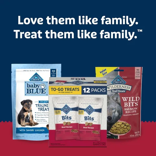 Vista 9 de Blue Buffalo Bits Natural Soft Moist to Go Dog Training Treats Receta de carne de res, bolsas de 1 onza (paquete de 12)