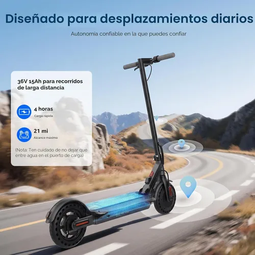 Vista 5 de Electric Scooter - 500W Motor Electric Scooter Adults Gris mate