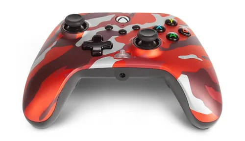 Vista 8 de PowerA Enhanced Wired Controller for Xbox Series XS - Metallic Red Camo, gamepad, wired video game controller, gaming controller, Xbox Series XS