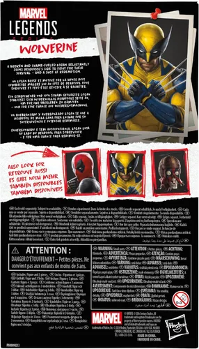 Vista 10 de Marvel Legends Series Wolverine, Deadpool & Wolverine Figura de acción coleccionable de 6 pulgadas para adultos a partir de 14 años