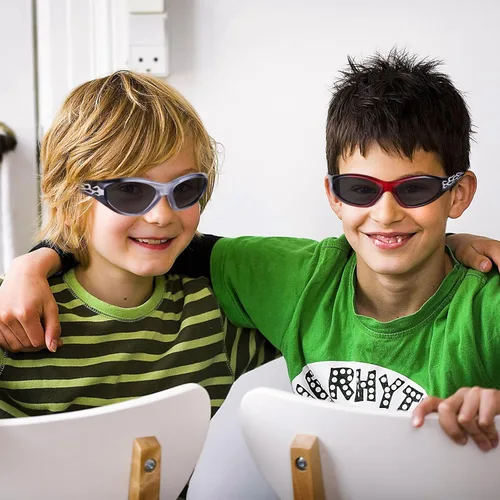 Vista 7 de 3 pares de lentes de sol con textura de llama de moda, para niños de 3 a 10 años, lentes de sol para niños con protección UV