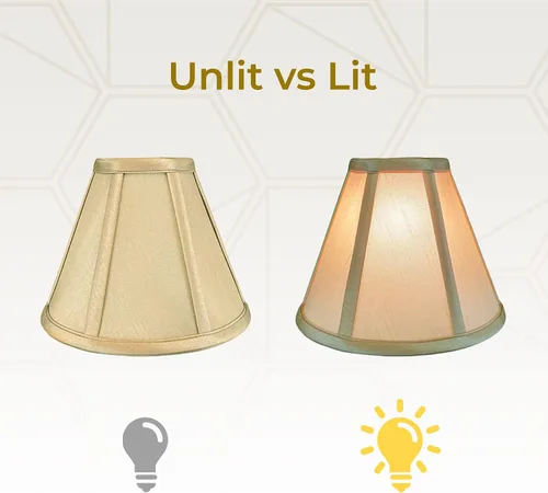 Vista 151 de Royal Designs, Inc. BS-707FC-6AGL Deep Empire Basic - Pantalla para lámpara con clip de llama, 3.5 x 6 x 5.75 pulgadas, color dorado antiguo