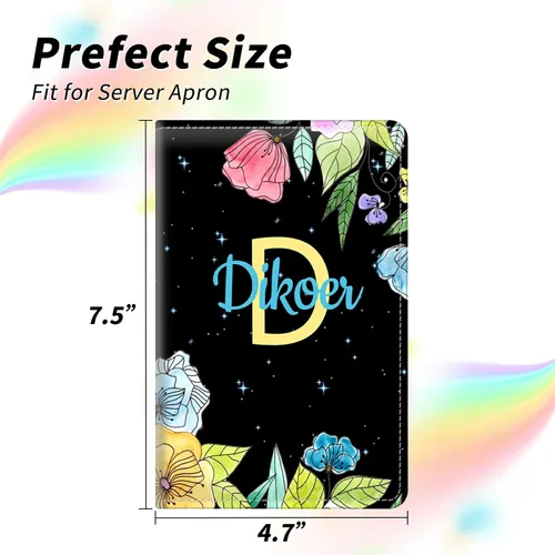 Vista 206 de Diseña Tus Propios Libros de Servicio con Nombre e Iniciales para Camareras, Dikoer Libro de Servicio de Camarero Personalizado con Nombre