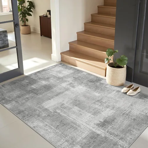 Vista 30 de zesthome Alfombras de 5 x 7 pulgadas - Alfombra lavable resistente a las manchas, alfombras modernas abstractas para sala de estar, dormitorio