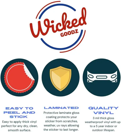 Vista 2 de WickedGoodz Calcomanía de pastor alemán – Gafas de sol de raza de perro – para laptops, vasos, ventanas, coches, camiones, paredes, a todo