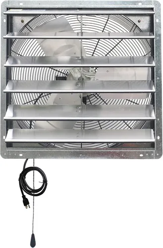 Vista 7 de iLIVING Ventilador de obturación de velocidad variable montado en la pared, Aluminio, Plateado, 24