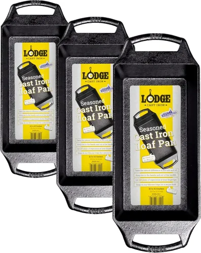Vista 7 de Lodge - Sartén de hierro fundido para pan, juego de 2