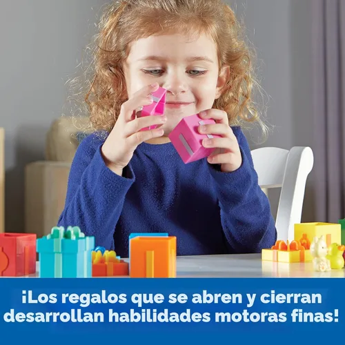 Vista 3 de Learning Resources Fiesta Sorpresa de Contar - Juguetes Montessori para Niños Pequeños, Actividades de Apilamiento Preescolar, Juego de Combinación