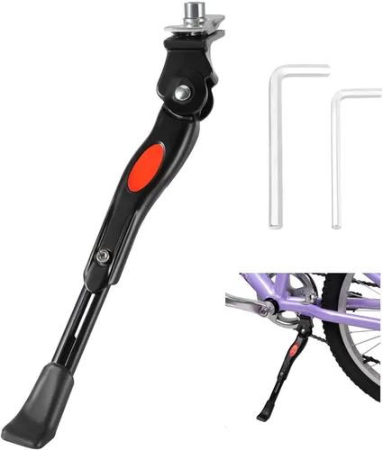 Soporte de bicicleta ajustable para niños de 16 a 20 pulgadas, aleación de aluminio inoxidable con pie antideslizante, fácil instalación, soporte de